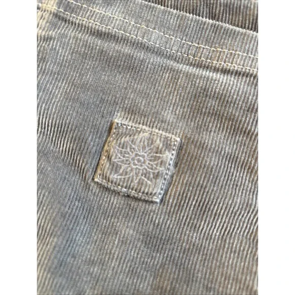 Alpine Design Pants Womens Small Deep Slate Gray Corduroy Hike Drawstring Ankle - Picture 2 of 8